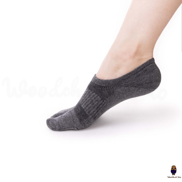 Calcetines tabi invisibles de algodón unisex con punta dividida para tallas 39-45